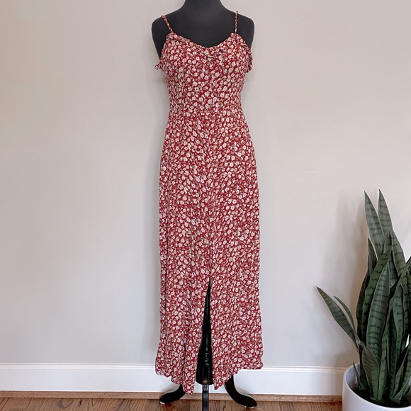 Reformation Red Floral Cut-Out Jumpsuit - Picture 5 of 12